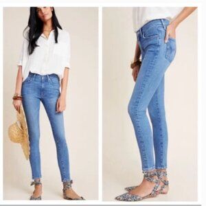 Anthropologie Edwin Pixie 9” Mid Rise Skinny Jeans